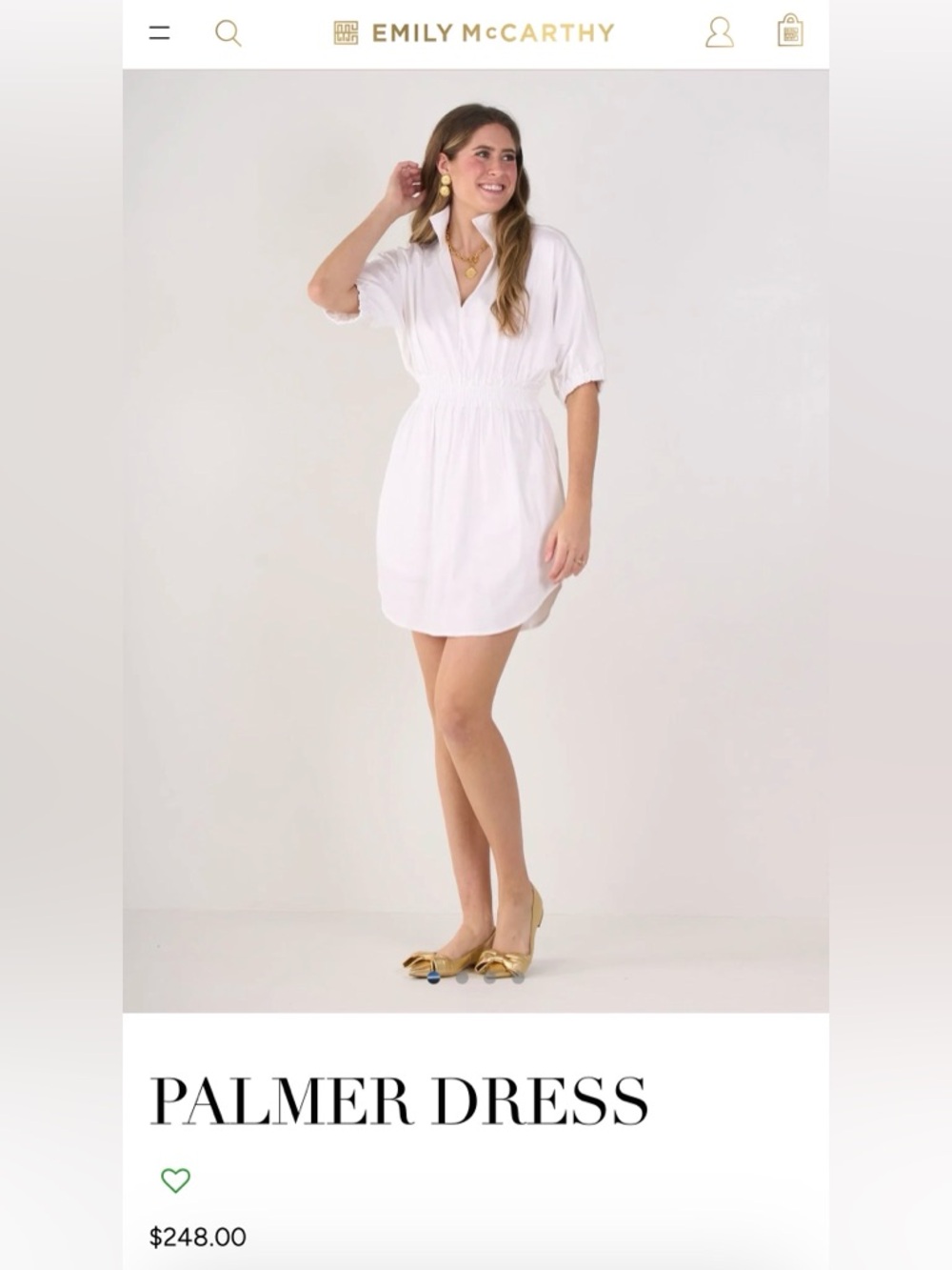 Emily McCarthy Palmer mini dress
NWT